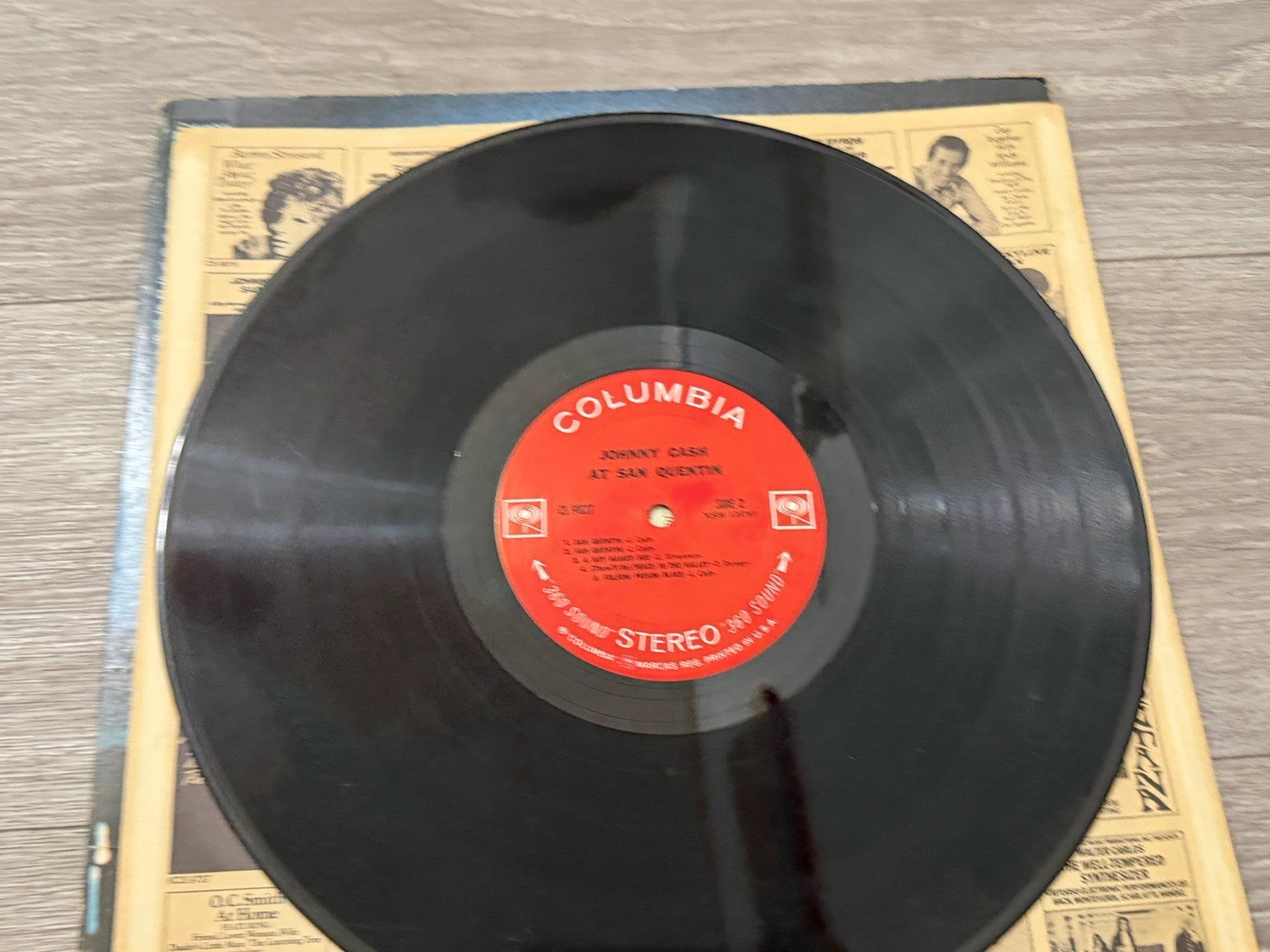 Johnny Cash at San Quentin Columbia CS 9827 Vinyl Album LP
