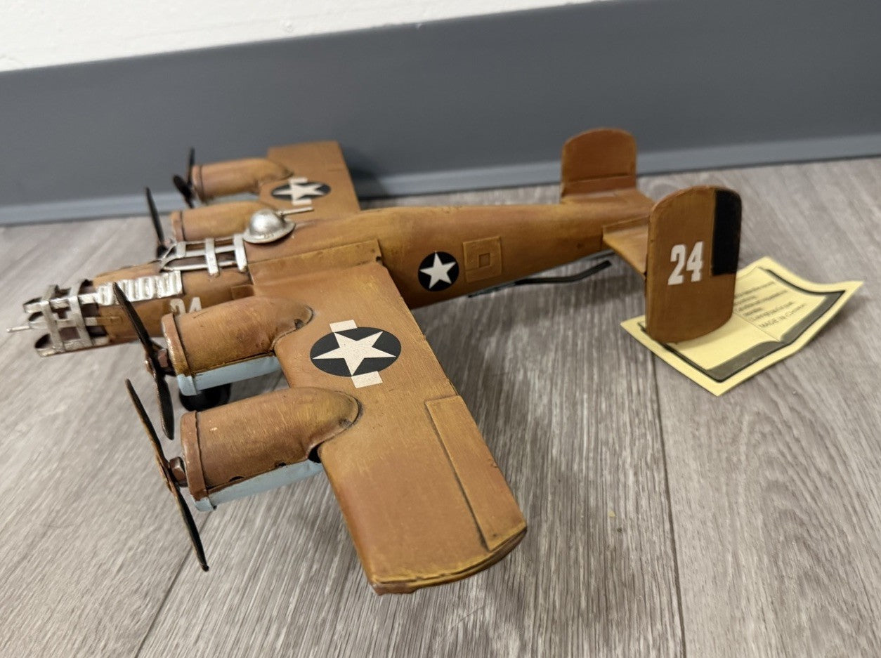 Vintage Cheungs JA-0058 B-24  Airplane Plane With Tag