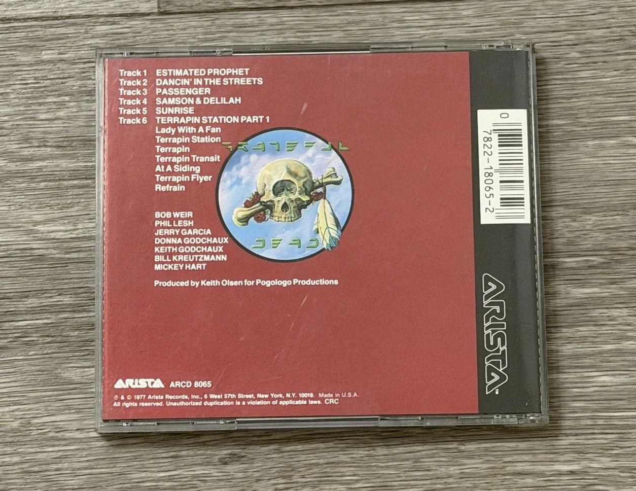 Terrapin Station by Grateful Dead - 1977 - Vintage CD ARCD 8065 Digital Stereo