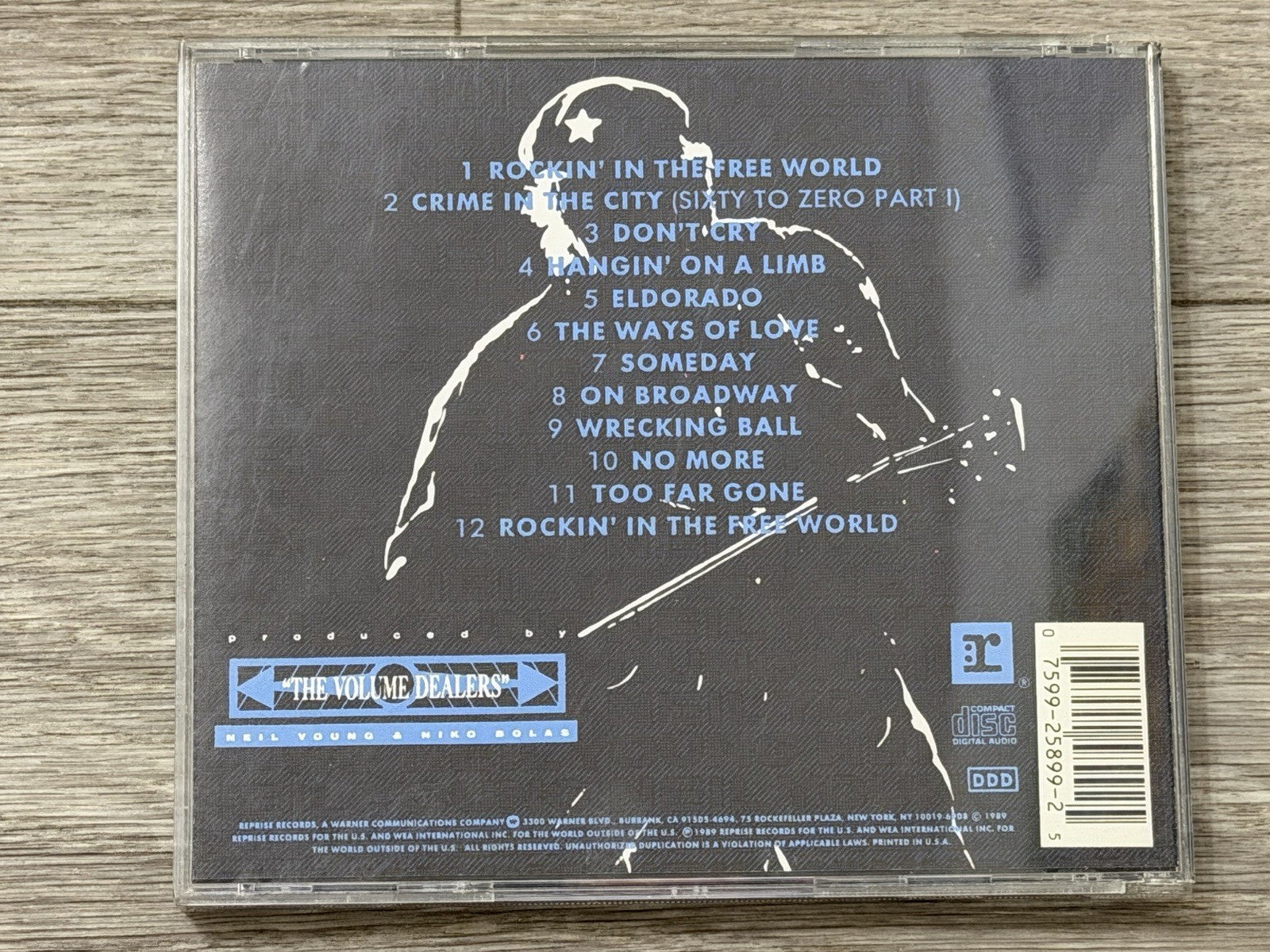 Neil Young - Freedom CD 1989 Excellent Condition Classic Rock Reprise Records