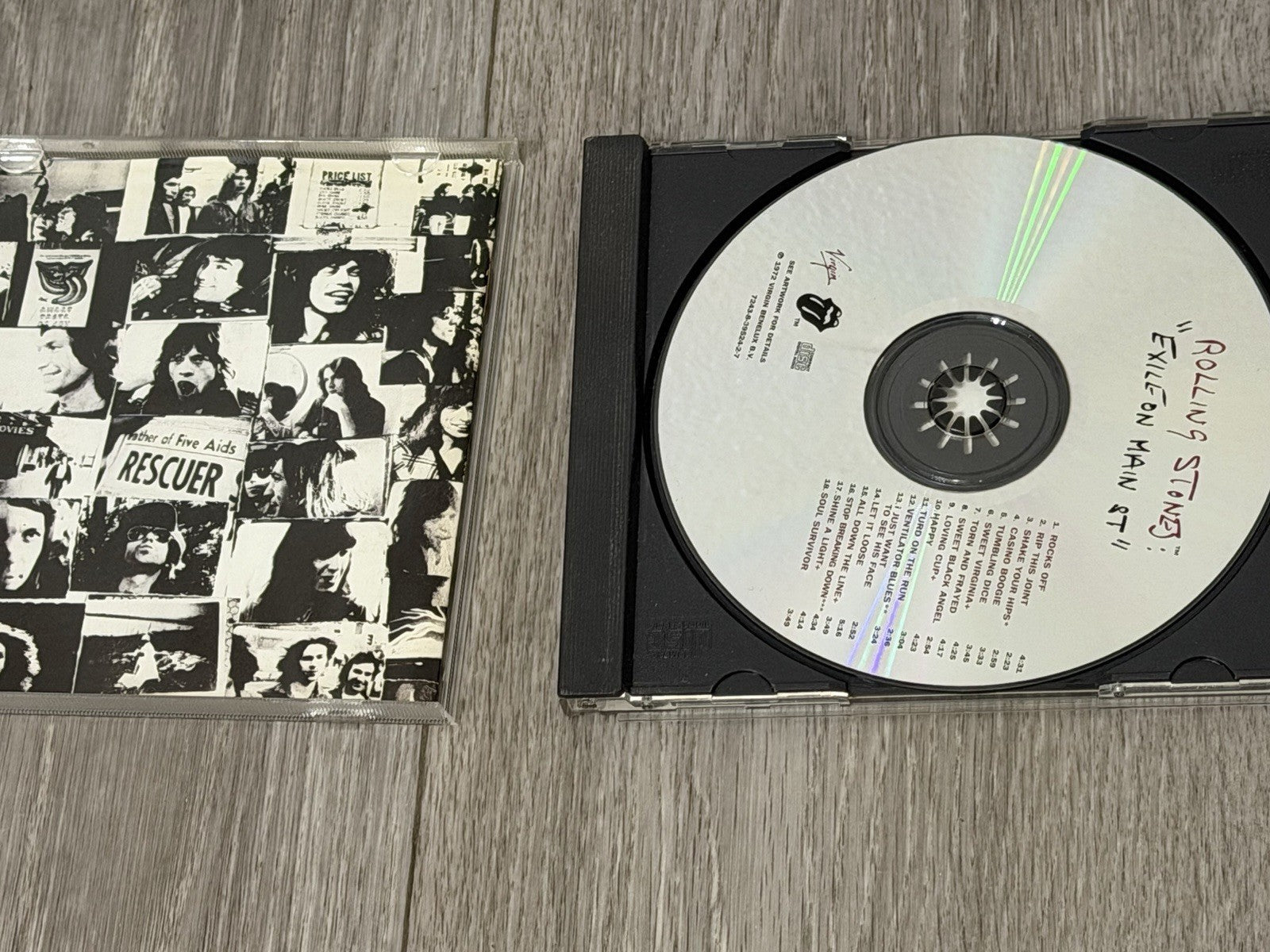 The Rolling Stones Exile On Main Street CD Cracked Case