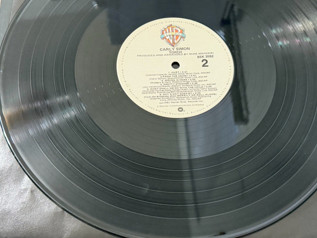 Carly Simon - Torch, Vinyl LP, First Pressing, 1981, Warner Bros., BSK3592