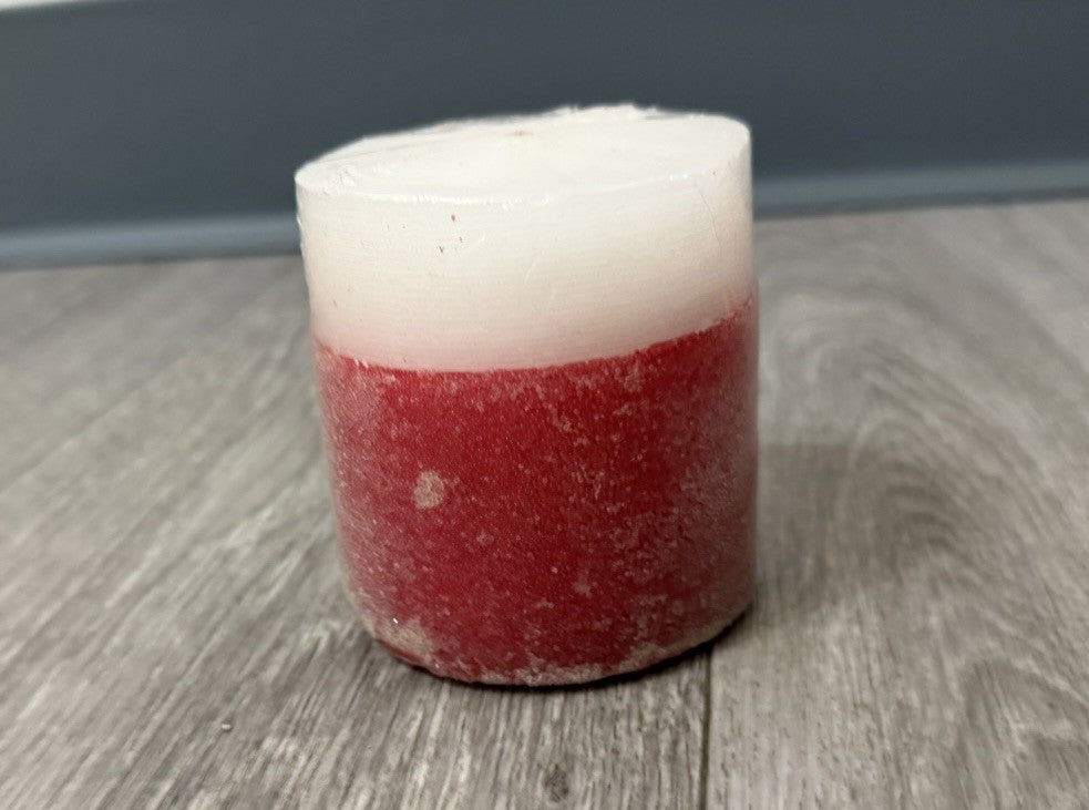 Luminessence Household Emergency Box Of Candles (incomplete) & Red/White Candle