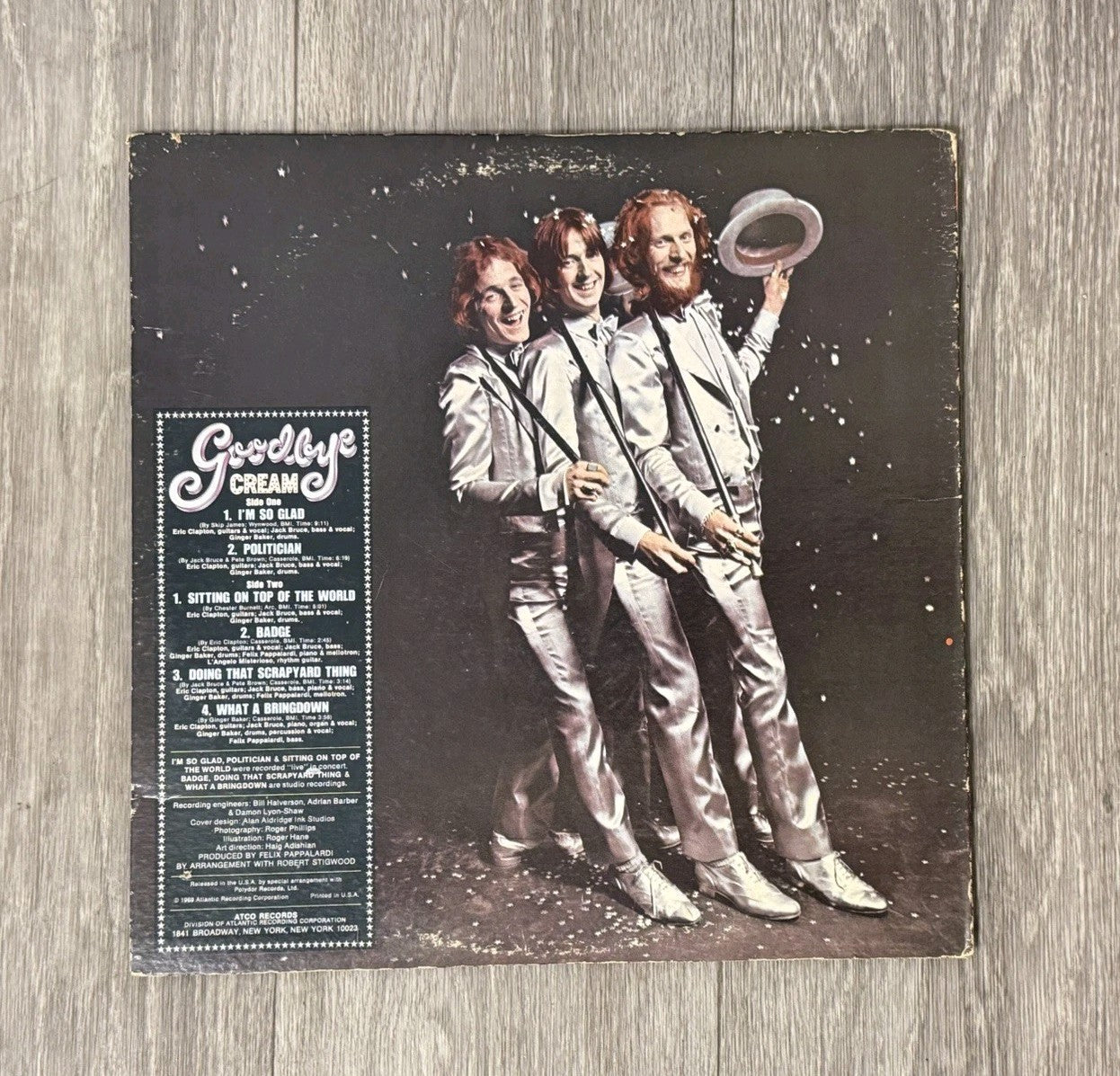 Cream - Goodbye Cream Orig ATCO U.S. pressing (SD‑7001) W/ factory cut‑out