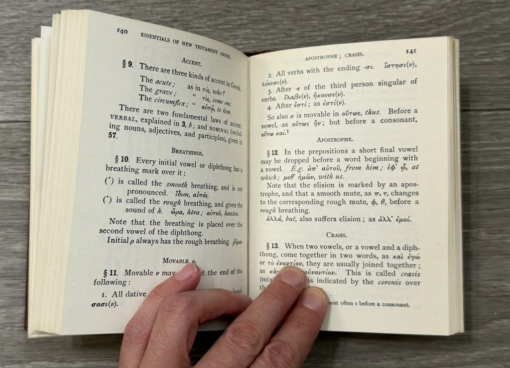 Essentials of New Testament Greek 1943 Reissue John Homer Huddilston BIBLE STUDY