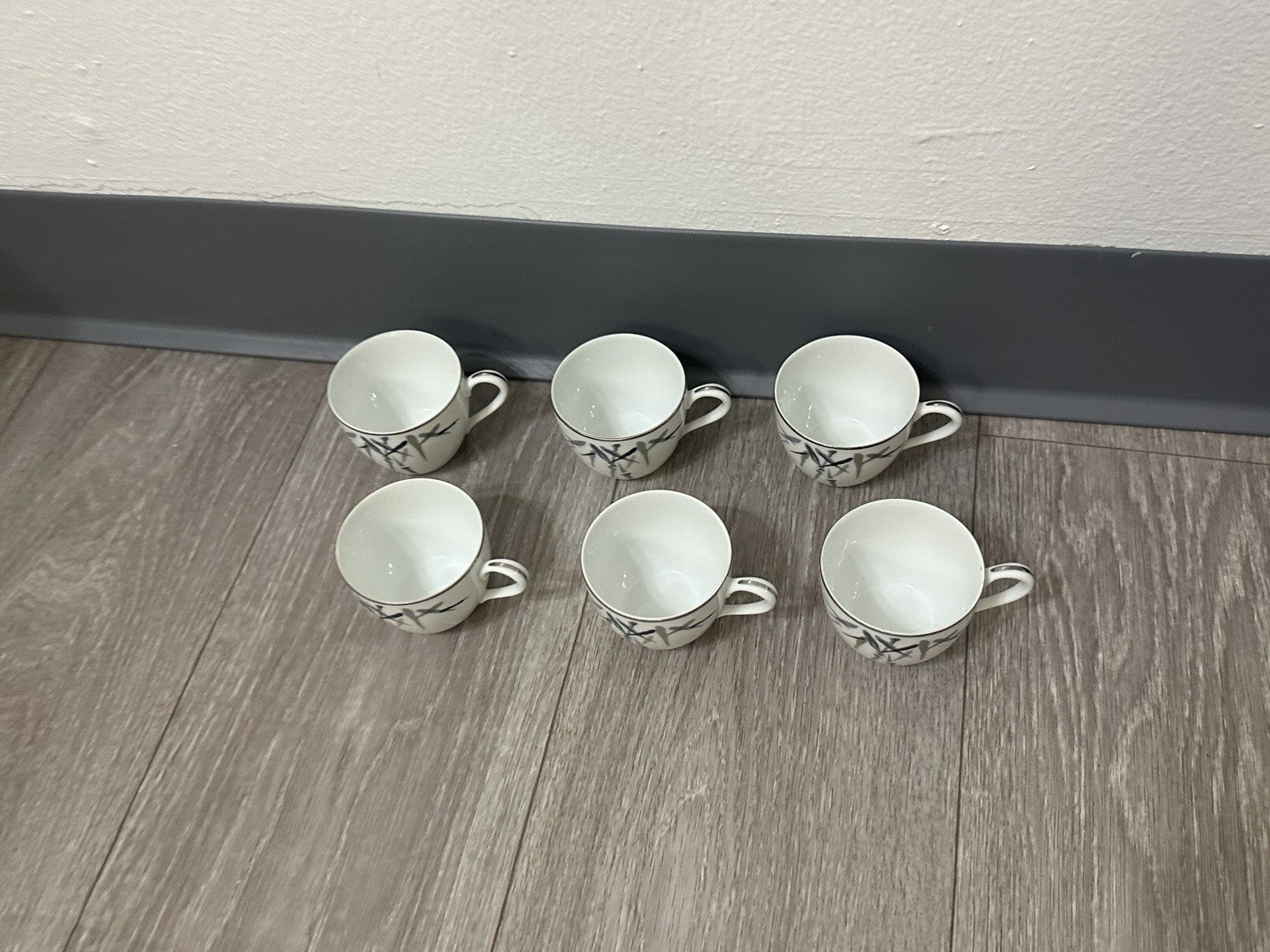 VINTAGE Noritake Bamboo 2133 Sake / Demitasse Cups Set of 6, 2 in