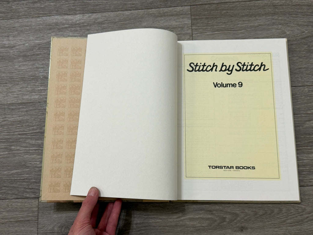  VTG Vol. 9 Stitch By Stitch Hardbound Book Sewing, Knitting ETC Totstar Books