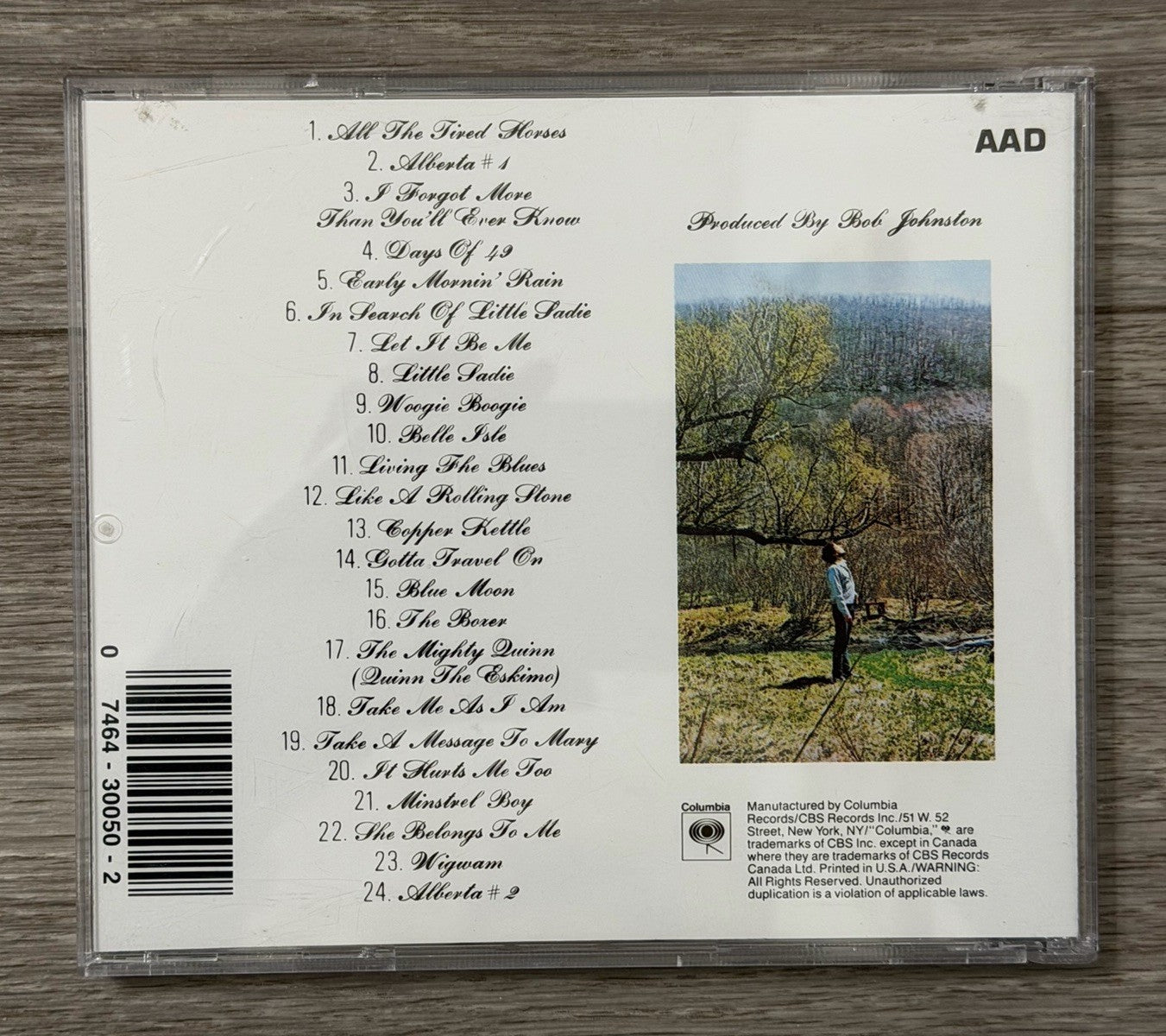 Bob Dylan, Self-Portrait, Audio CD