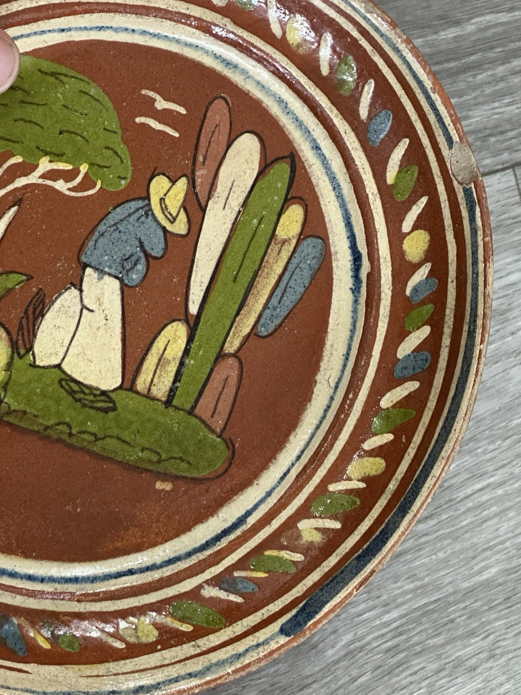 Vintage Mexican Clay Dish - Made In Mexico