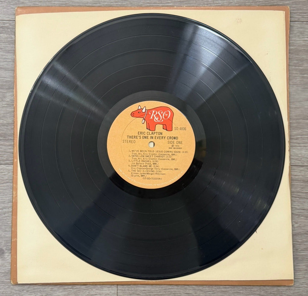 ERIC CLAPTON There's One In Every Crowd 1975 RSO Records Vinyl with Sleeve LP