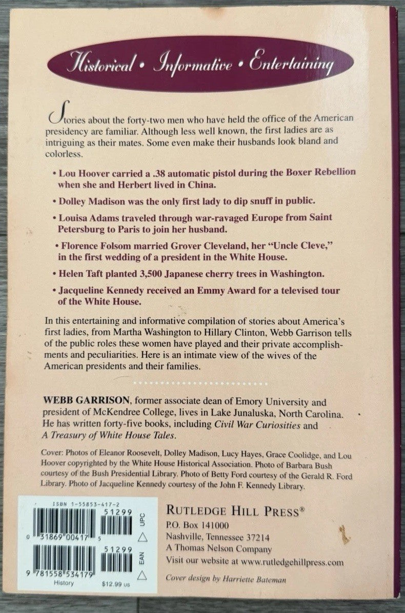 White House Ladies: Fascinating Tales a- 9781558534179, paperback, Garrison,