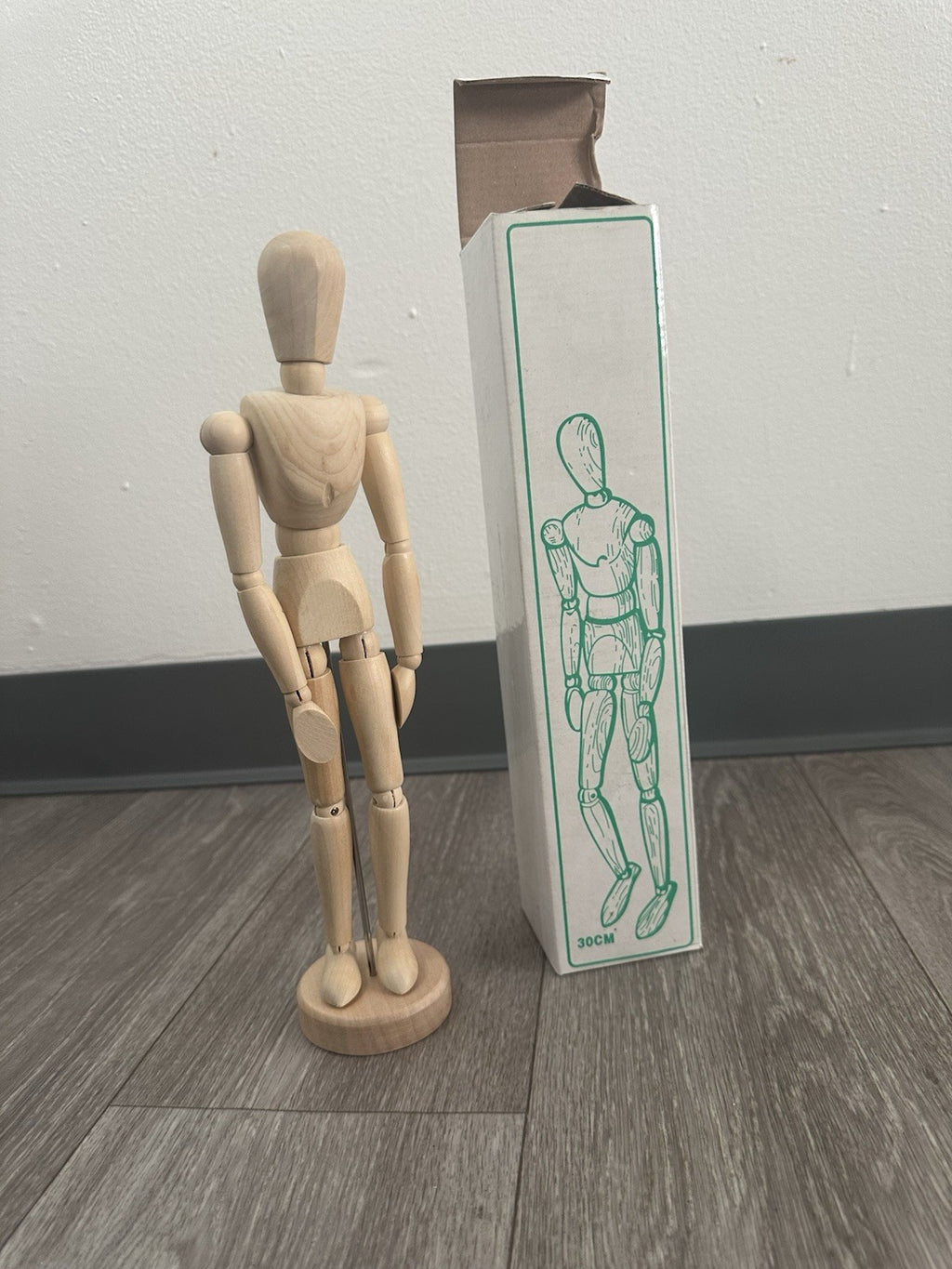 Vintage Wooden Positionable Manikin 12” 30cm. Excellent Condition