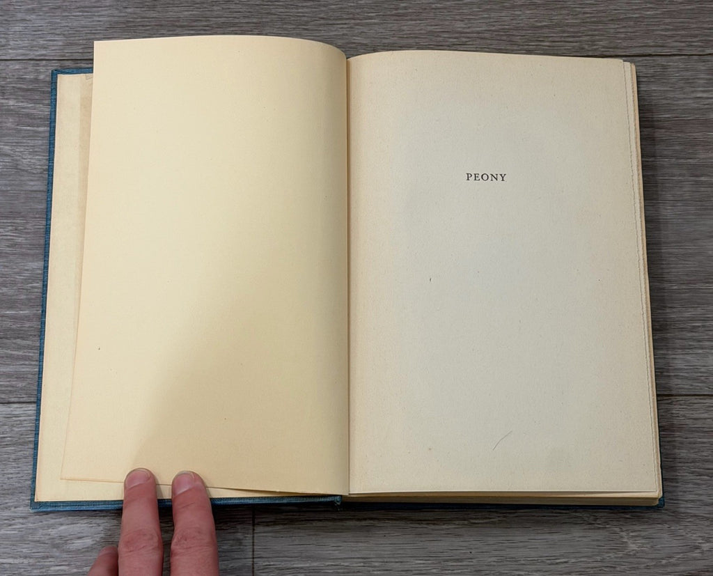 Peony by Pearl S. Buck Vintage Book - Hardcover 1948 1st Edition