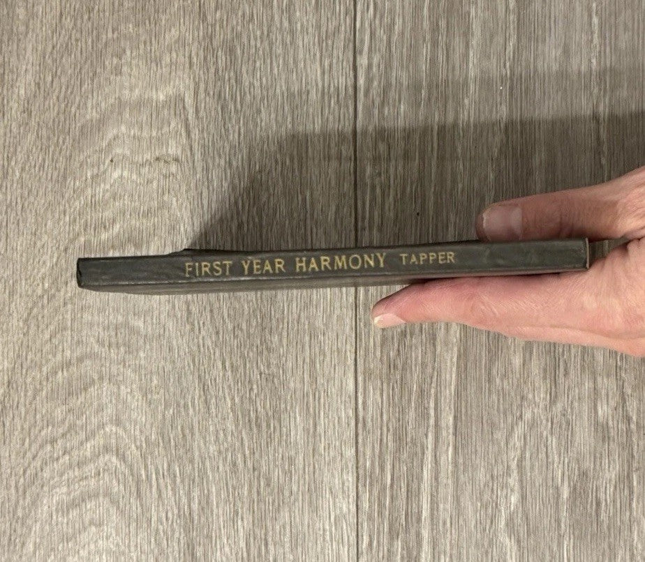 VTG First Year Harmony Thomas Tapper Vintage Small Softcover 1938 4TH Edition