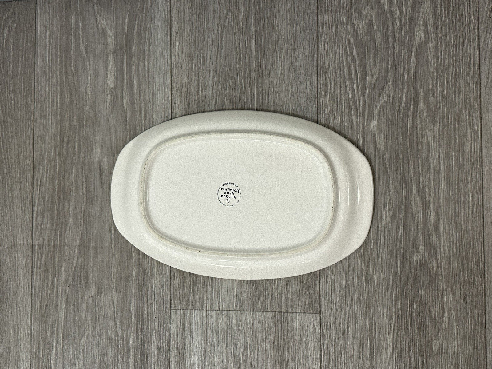 Ceramica Nova Deruta 12 In. Oval Serving Dish-Hand Painted Follia Pattern