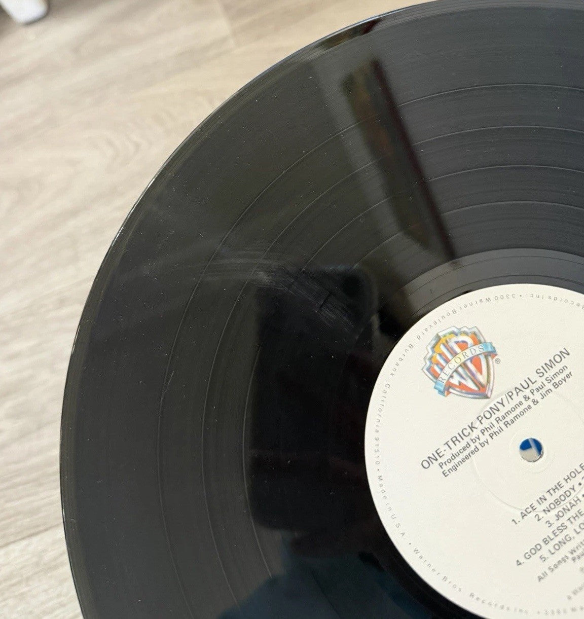 One Trick Pony by Paul Simon Vinyl 1980 Warner Brothers Records HS 3472