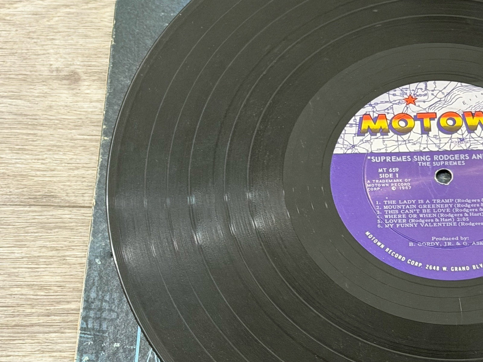 The Supremes Sing Rodgers & Hart.  Motown MT 659 LP Vinyl  1967 VG+