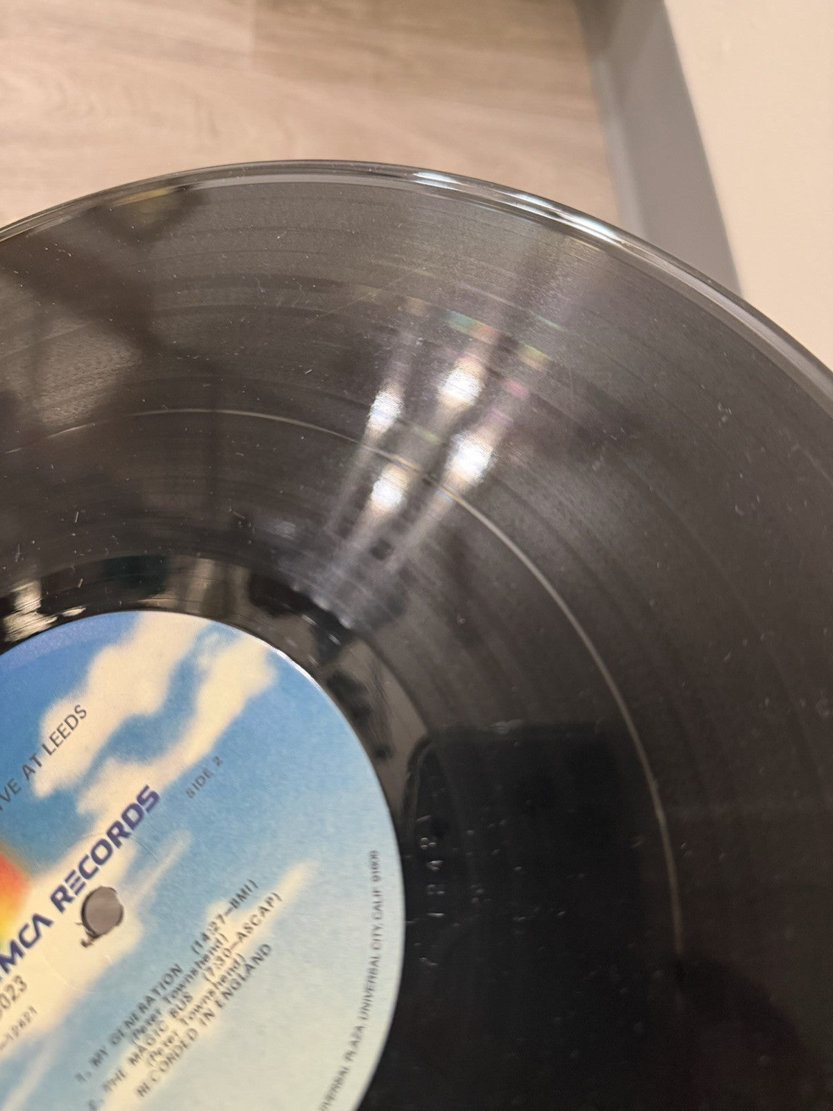 THE WHO - Live At Leeds (MCA) - 12" Vinyl Record LP No Insert