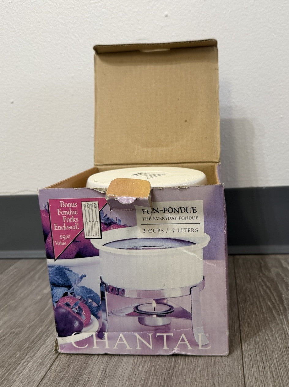 Chantal The Fun-Fondue Tealight Warmer Fondue forks not included