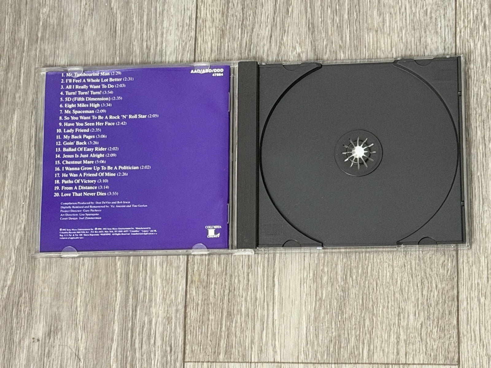 20 Essential Tracks frm the Boxed Set 1965-1990  CD The Byrds Case Cracked