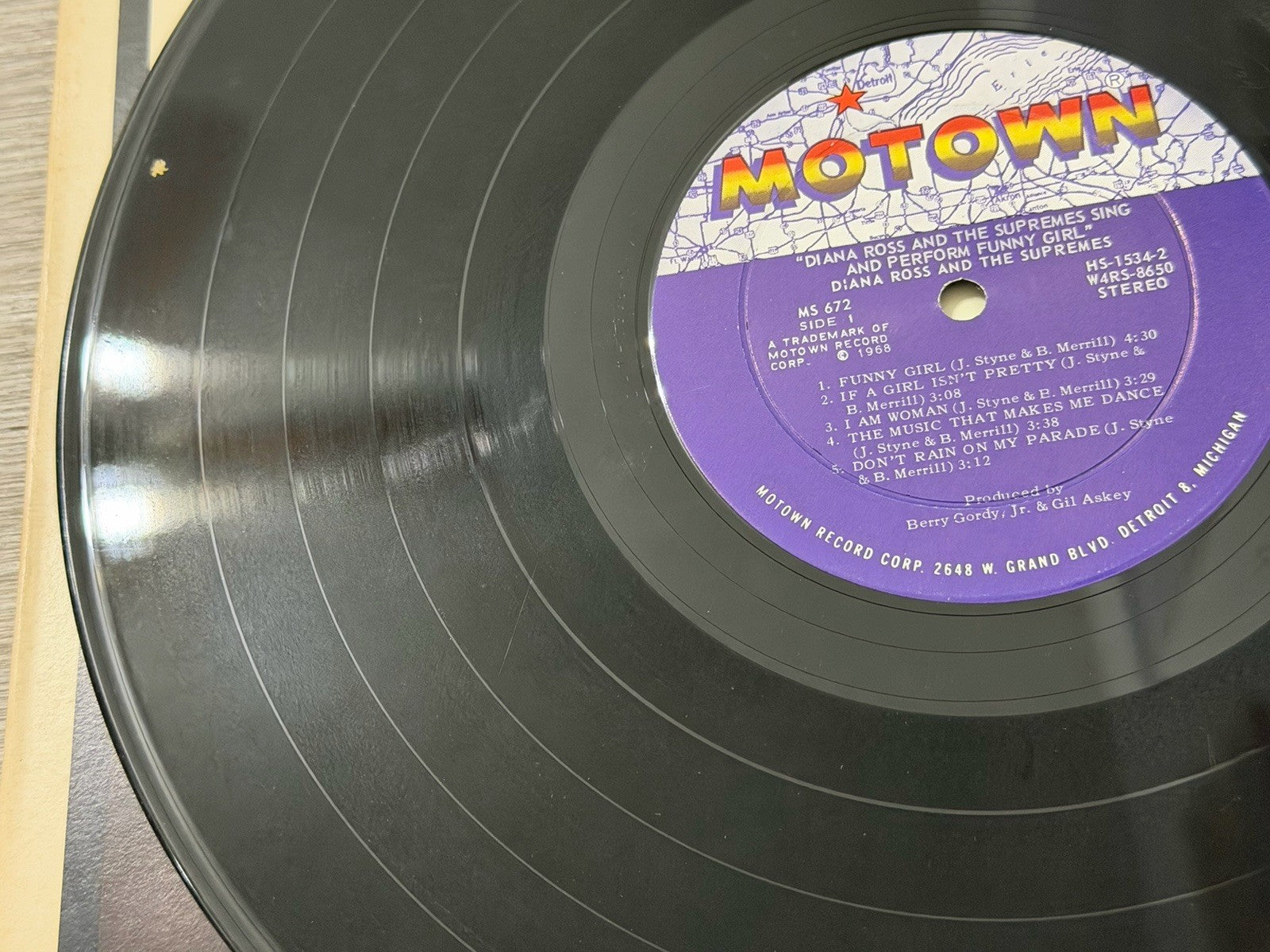 Diana Ross & The Supremes ‎– Sing And Perform "Funny Girl" - Vinyl LP 1968