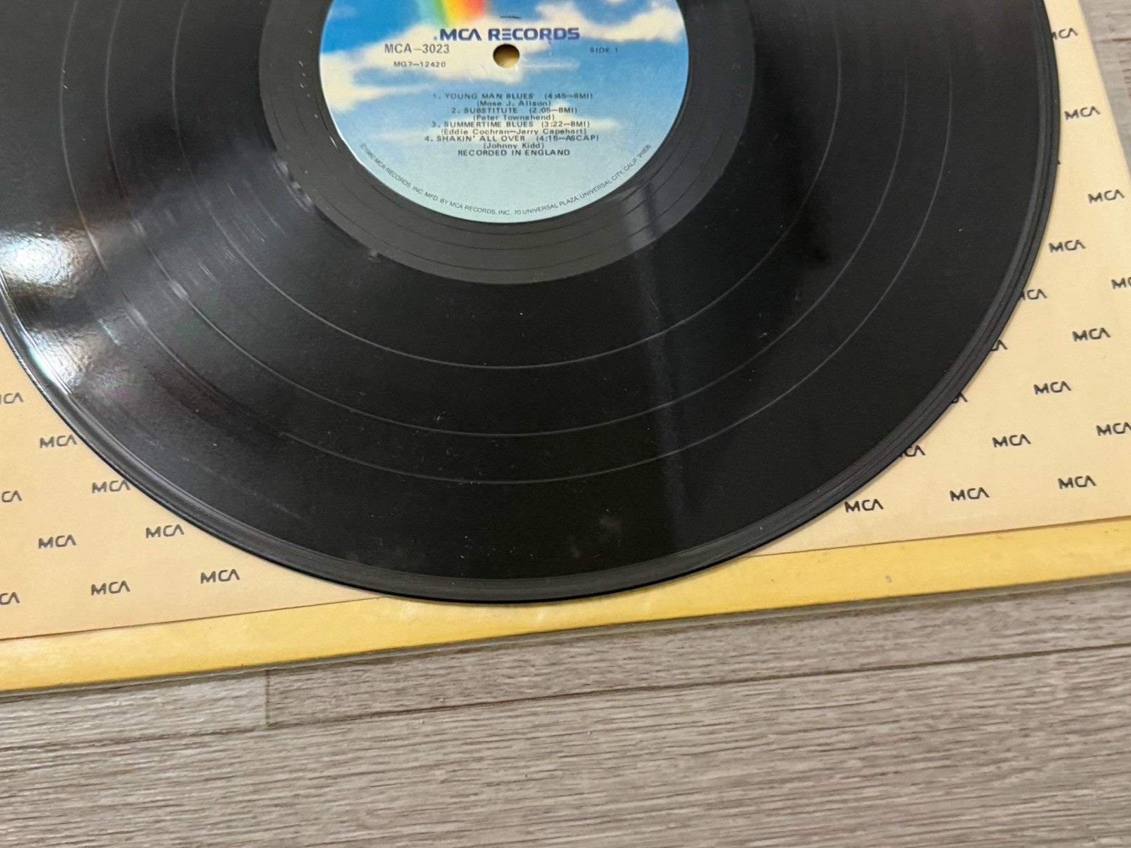 THE WHO - Live At Leeds (MCA) - 12" Vinyl Record LP No Insert
