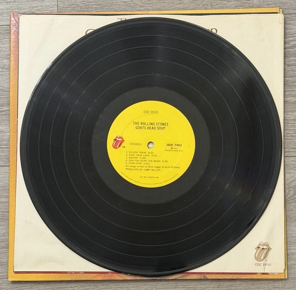 VTG 1973 The Rolling Stones Goat's Head Soup LP Record VG+/VG Insert Included