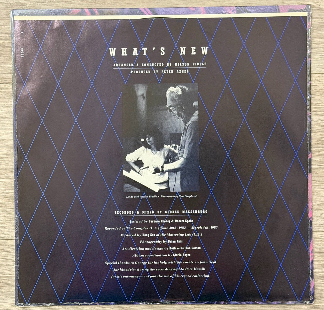 Linda Ronstadt & Nelson Riddle Orchestra - What's New 1983 60260 LP VG