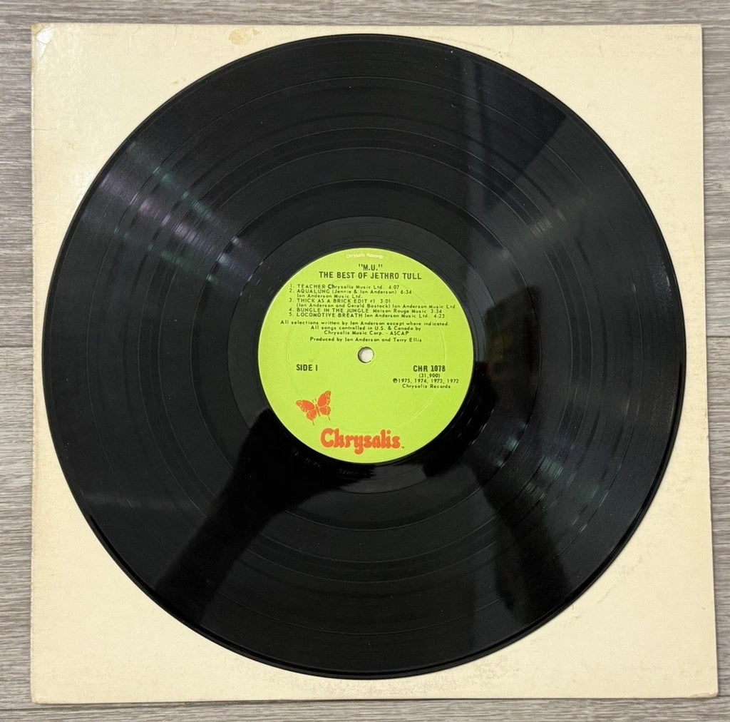 JETHRO TULL – M.U. The Best Of Jethro Tull Vinyl LP Record Chrysalis CHR 1078