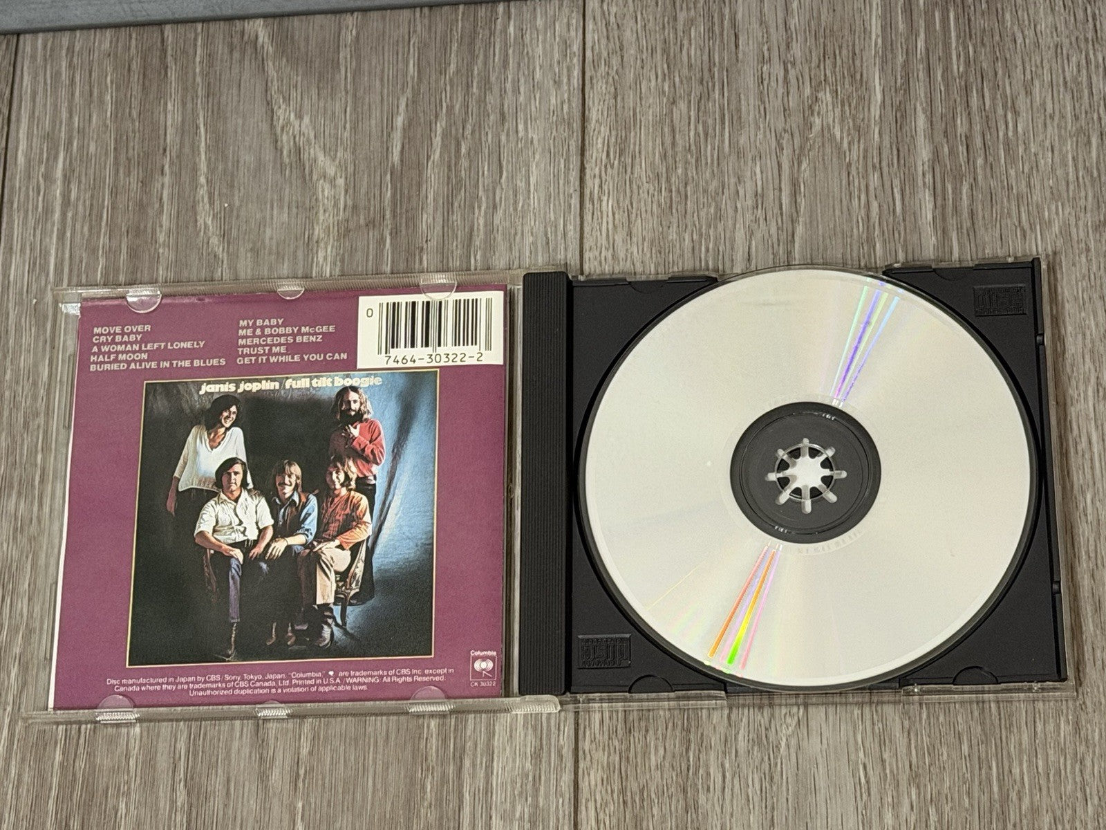 Pearl by Janis Joplin & the Full Tilt Boogie Band/Janis Joplin (CD, Oct-1990)