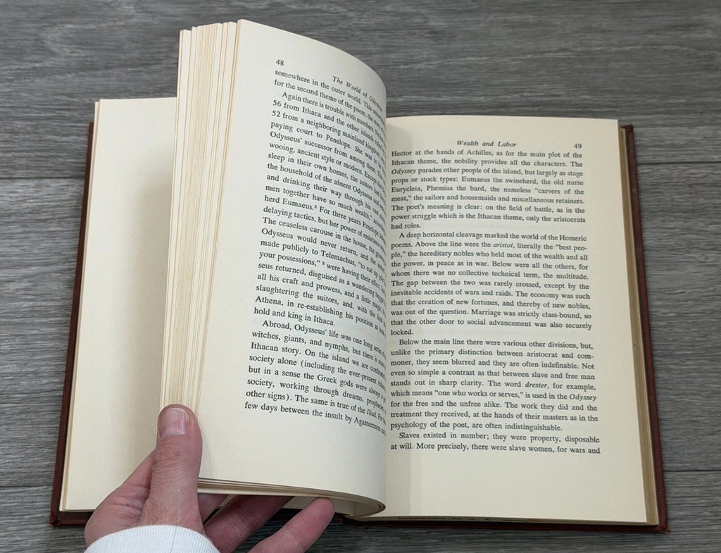 The World of Odysseus by M.I. Finley Hardcover 1954 Fair Condition Viking Press