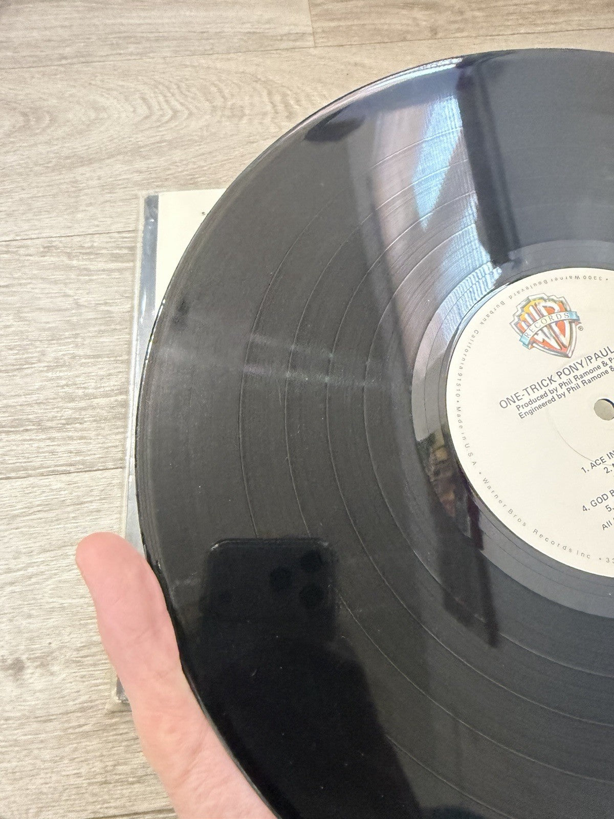 One Trick Pony by Paul Simon Vinyl 1980 Warner Brothers Records HS 3472