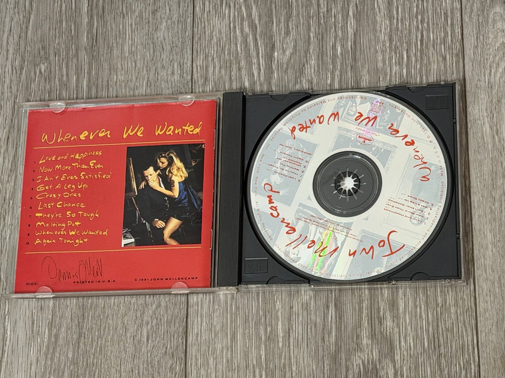 John Mellencamp – Whenever We Wanted CD 1991 Mercury Rock Album Tested VG
