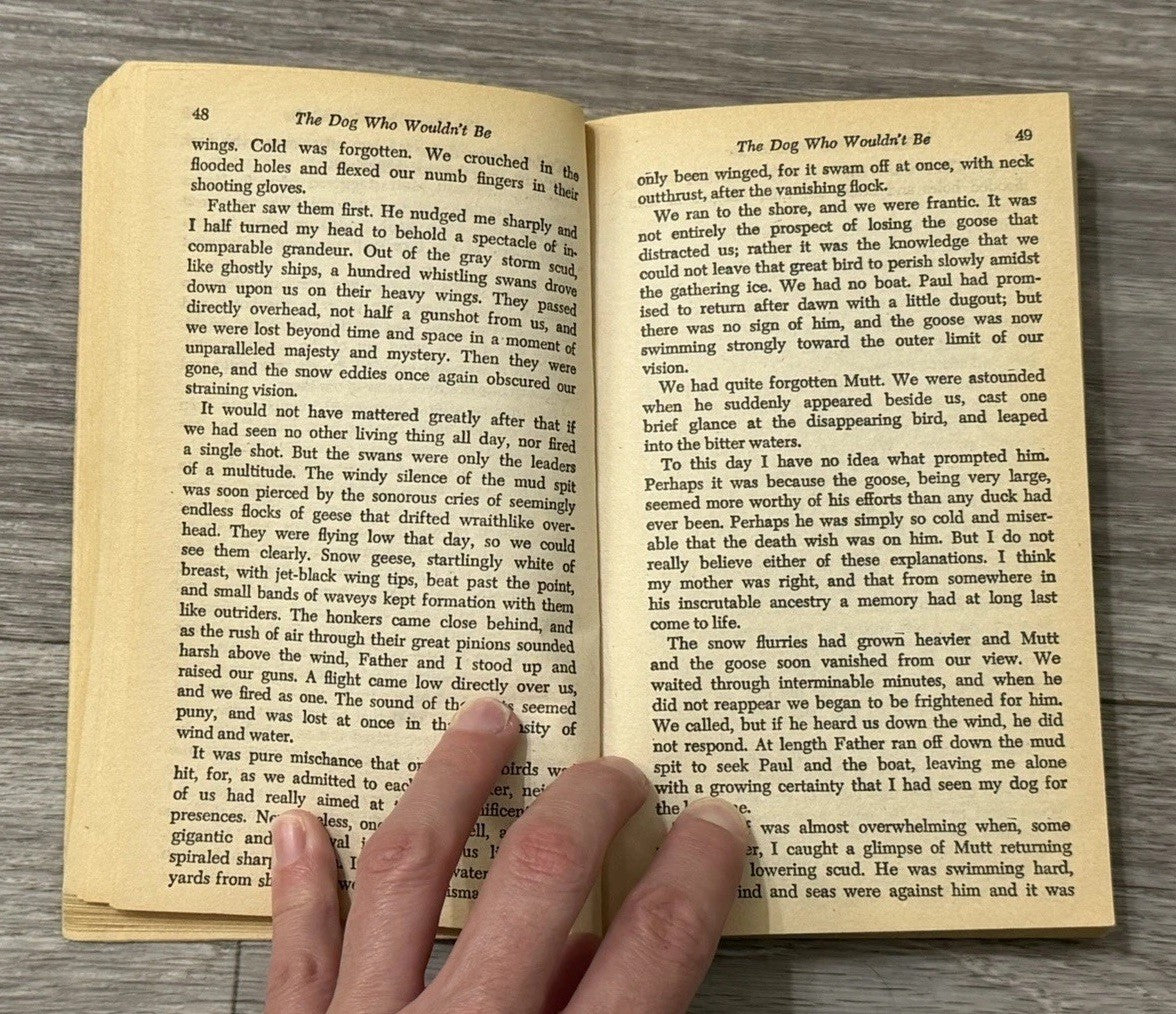 The Dog Who Wouldn't Be Mass Market Paperbound Farley Mowat