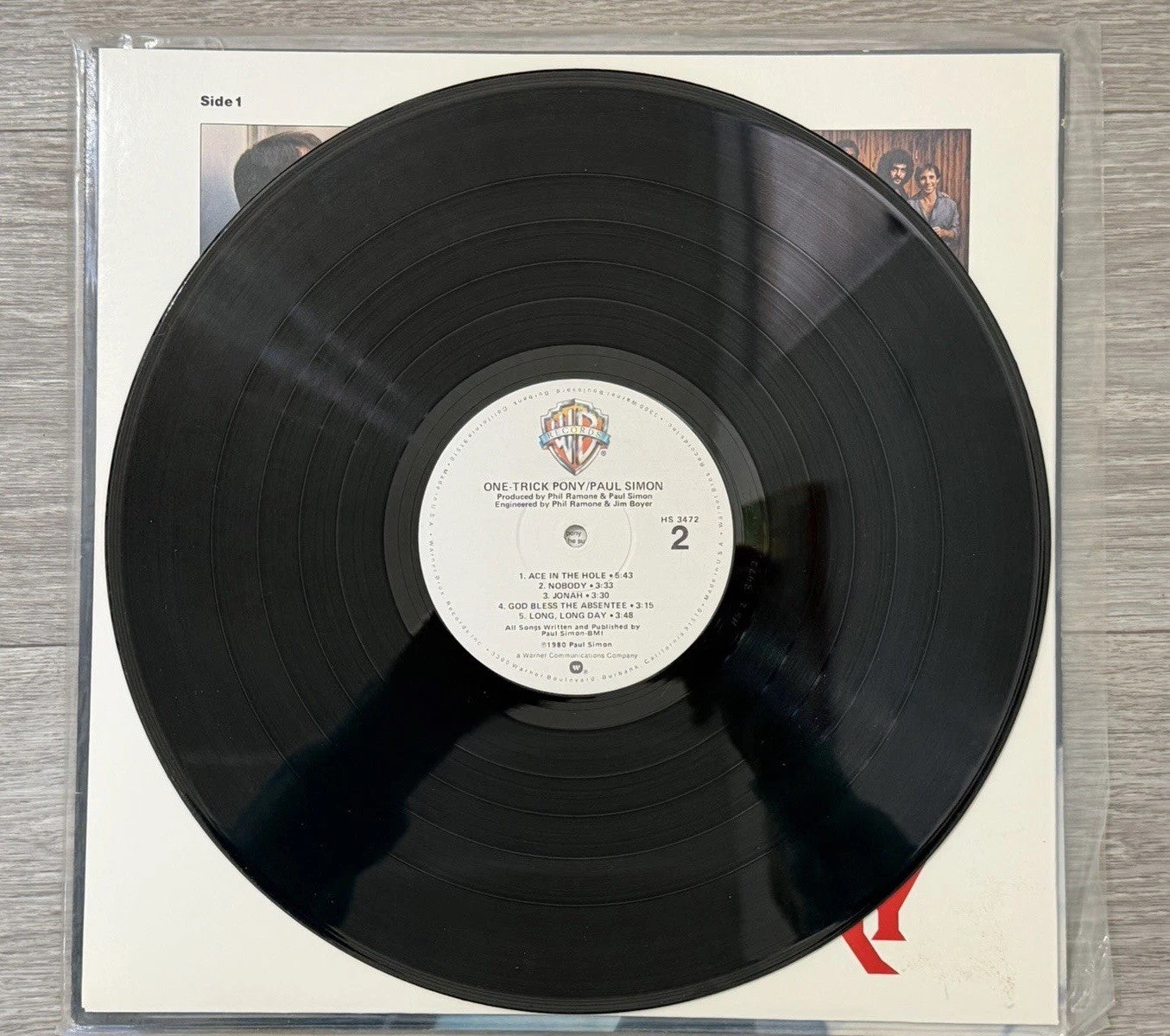 One Trick Pony by Paul Simon Vinyl 1980 Warner Brothers Records HS 3472
