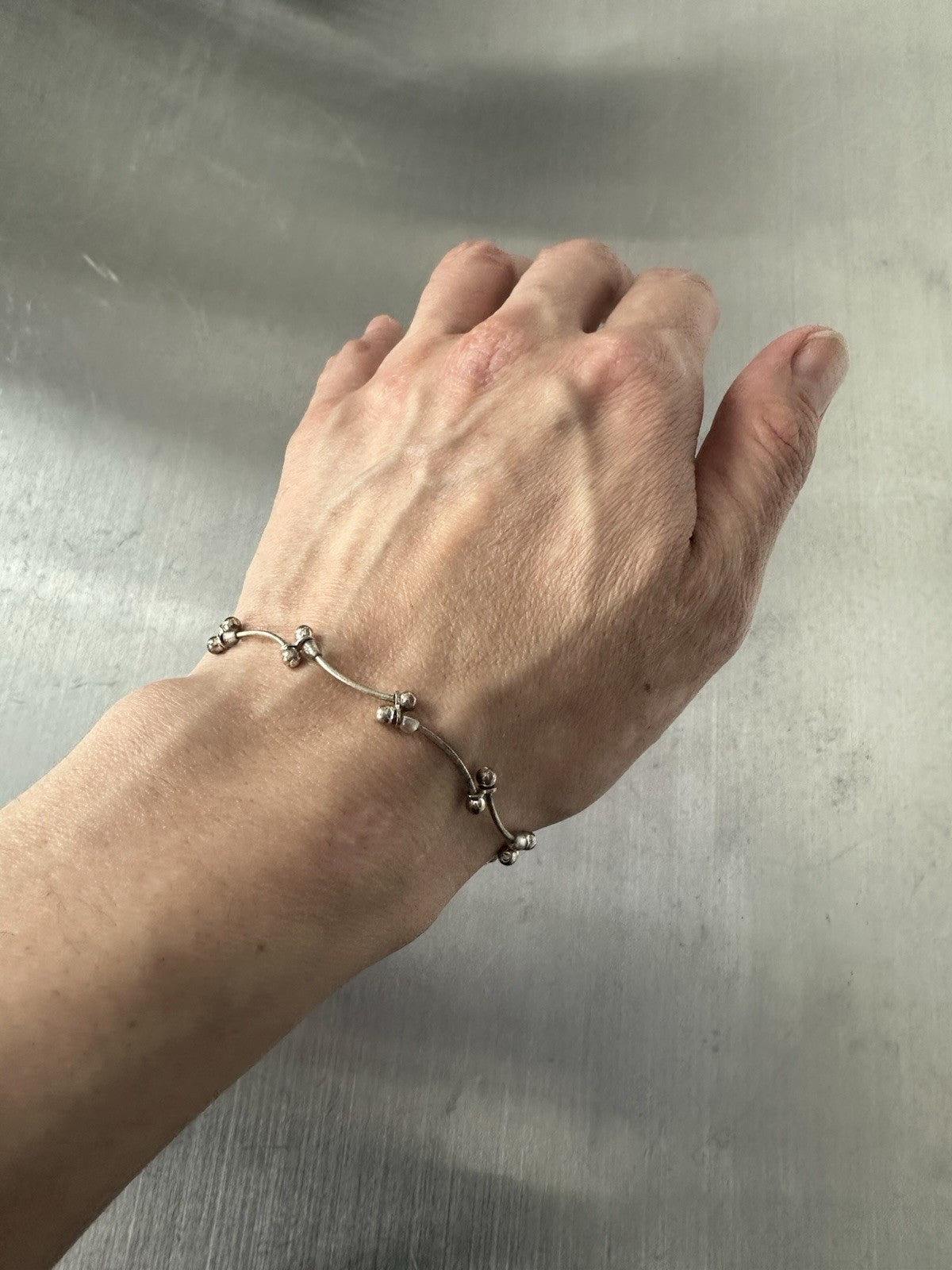 Vintage Clair’s Silver Dainty Bracelet 90s Retro