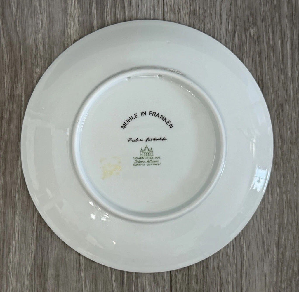 German plate Muhle in Franken Barbara Lurstenhofer E&A Bockling 7-7/8”