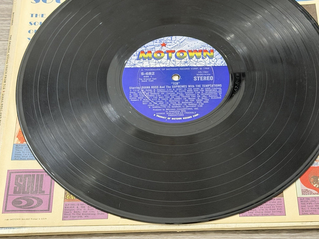 The original sound track from TCB Motown - Diana Ross & The Temptations VG/VG