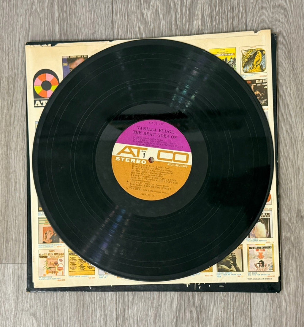 Vanilla Fudge The Beat Goes On ATCO SD 33‑237 LP 68’ VG Vinyl/ G+ Jacket & Inlay