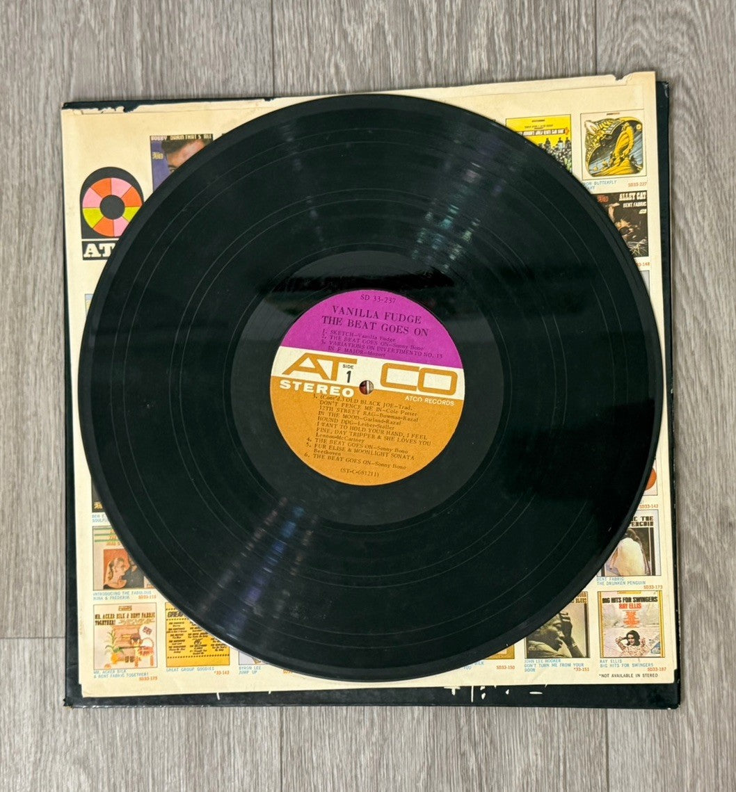 Vanilla Fudge The Beat Goes On ATCO SD 33‑237 LP 68’ VG Vinyl/ G+ Jacket & Inlay