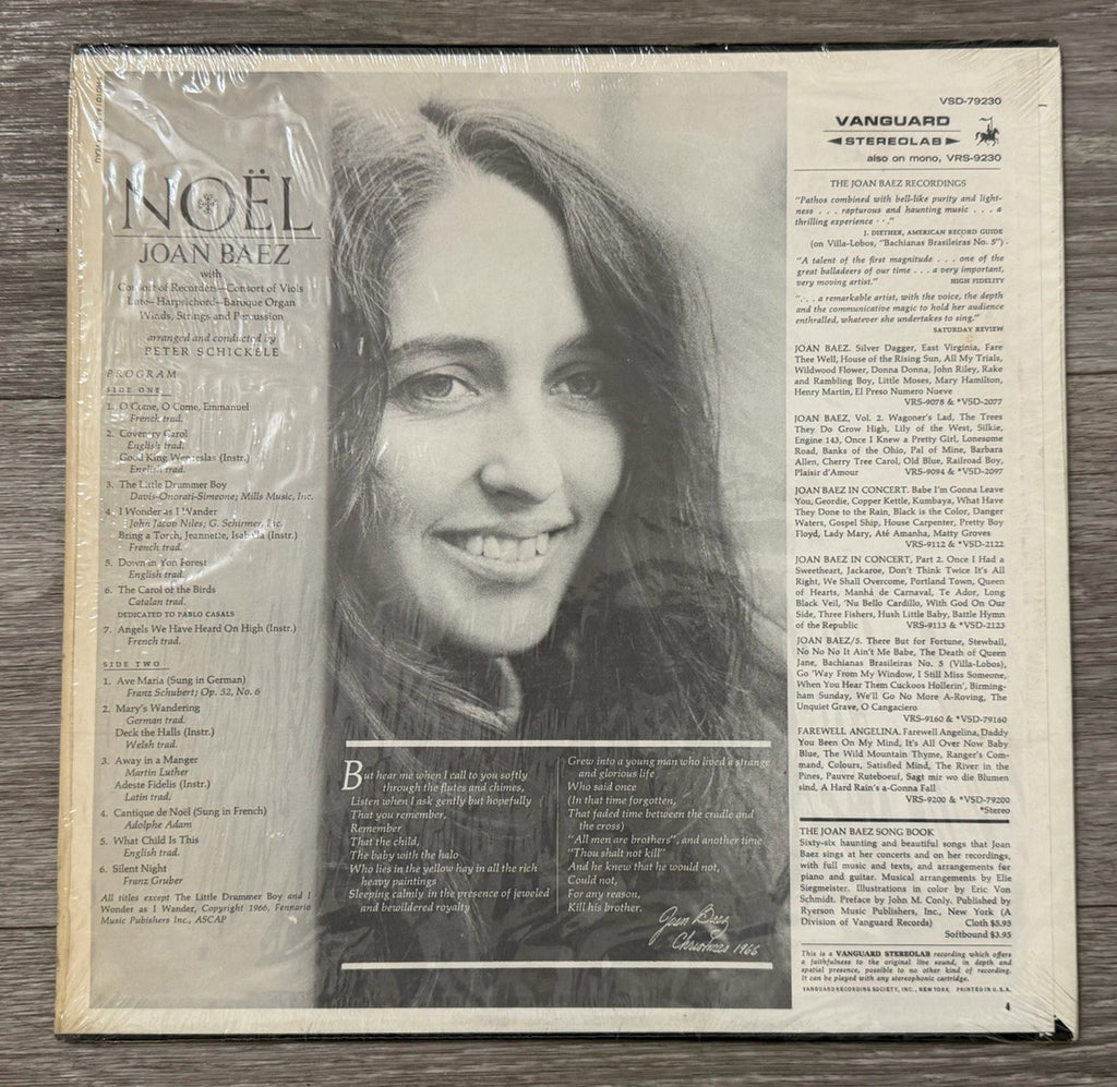 Joan Baez - Noel Vinyl LP