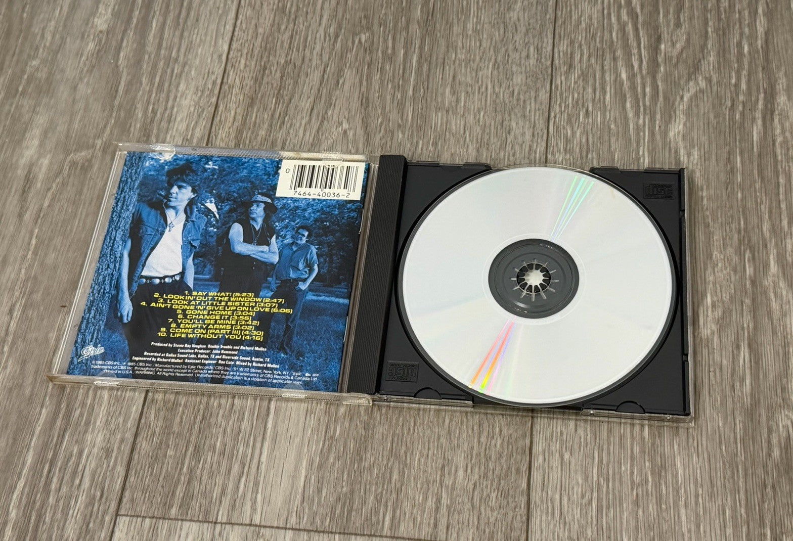 Stevie Ray Vaughan - Soul To Soul CD 1985 CBC Inc EK 40036