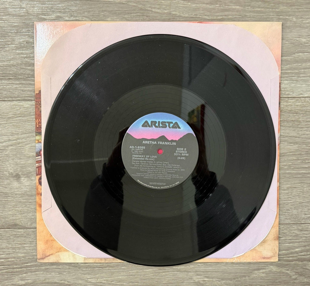 Freeway of Love Aretha Franklin 1985 12 Inch 33 1/3 Vinyl Single Record Arista 