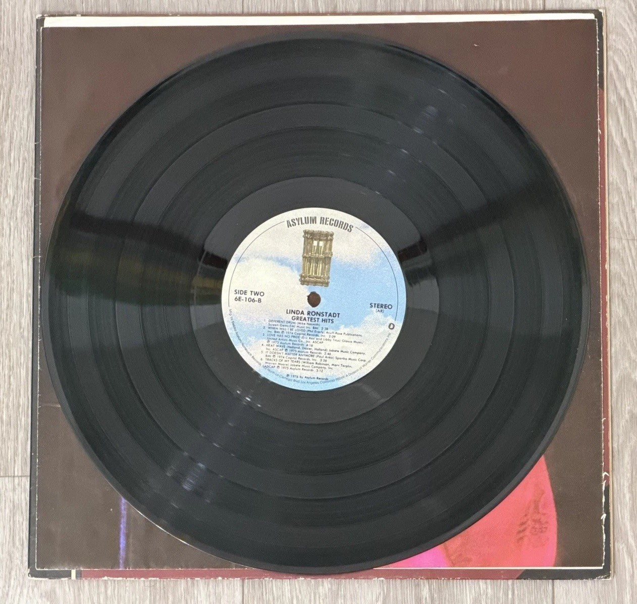 VTG LINDA RONSTADT " GREATEST HITS  "  LP VG Asylum 6E-106 STEREO 1976 Gatefold