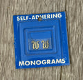 NEW Vintage Self Adhering Monograms Letter W Hallmark Monogram Company Craft