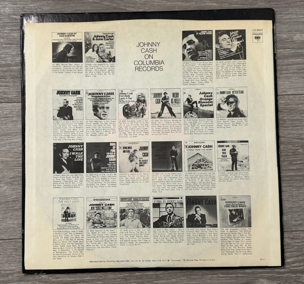 JOHNNY CASH – THE JOHNNY CASH SHOW - VINYL LP - AA