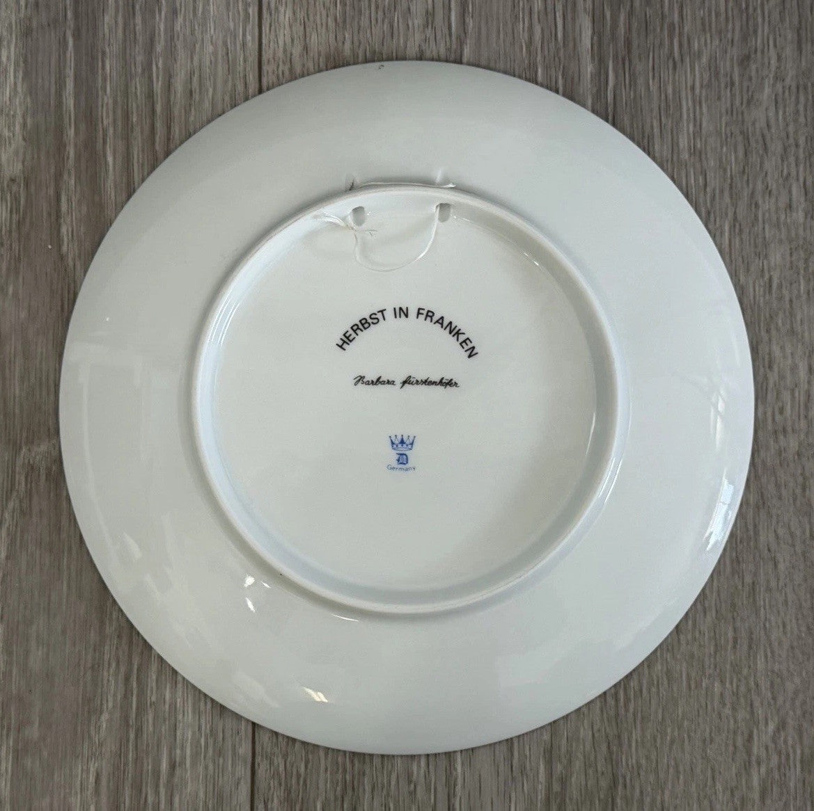 Vintage German E&A Bockling Collector Plate  #10 Herbst In Franken