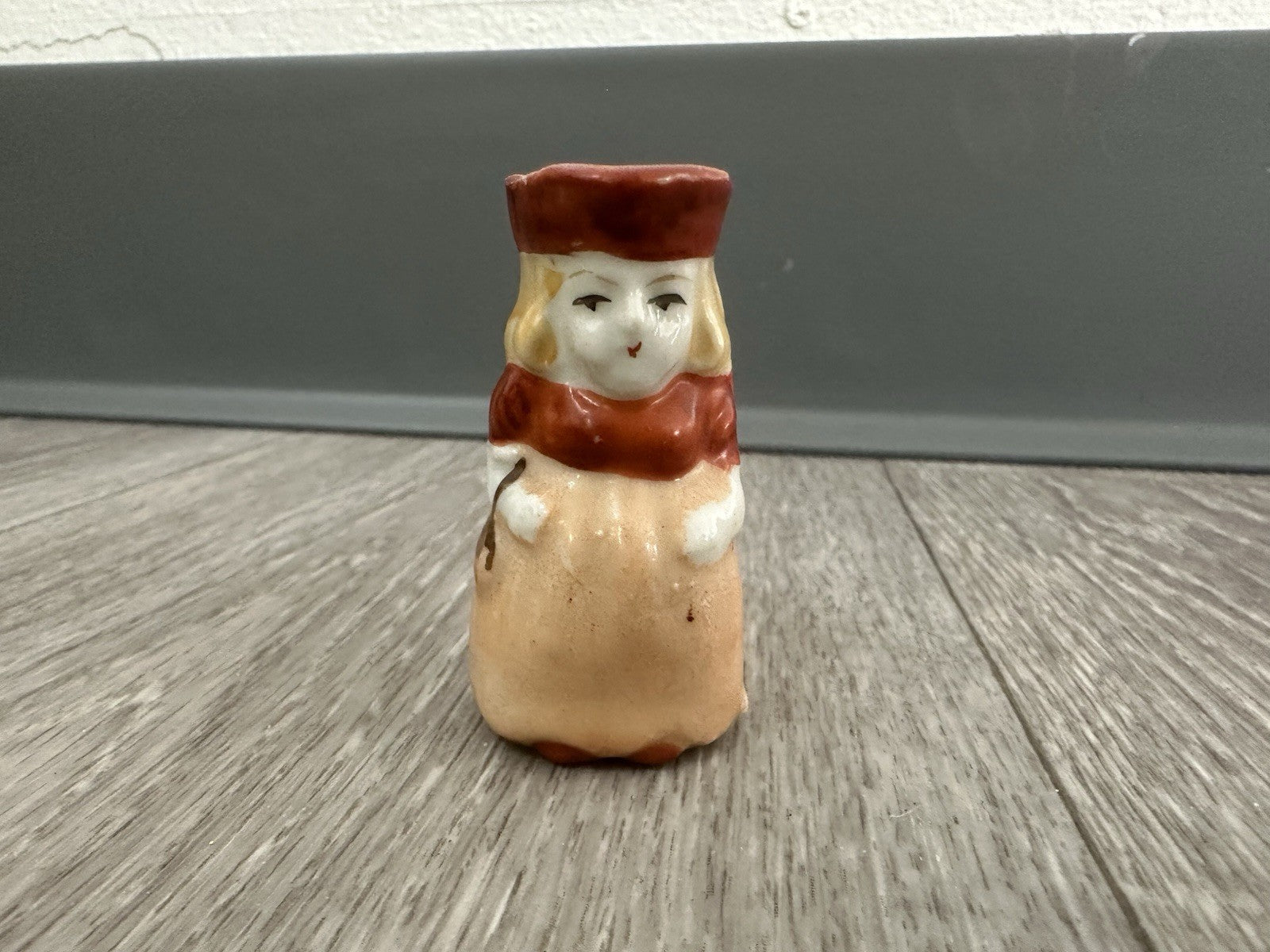 Vintage Miniature 2 Inch Toby Pitcher Jug Full Figure Lady Made in Japan