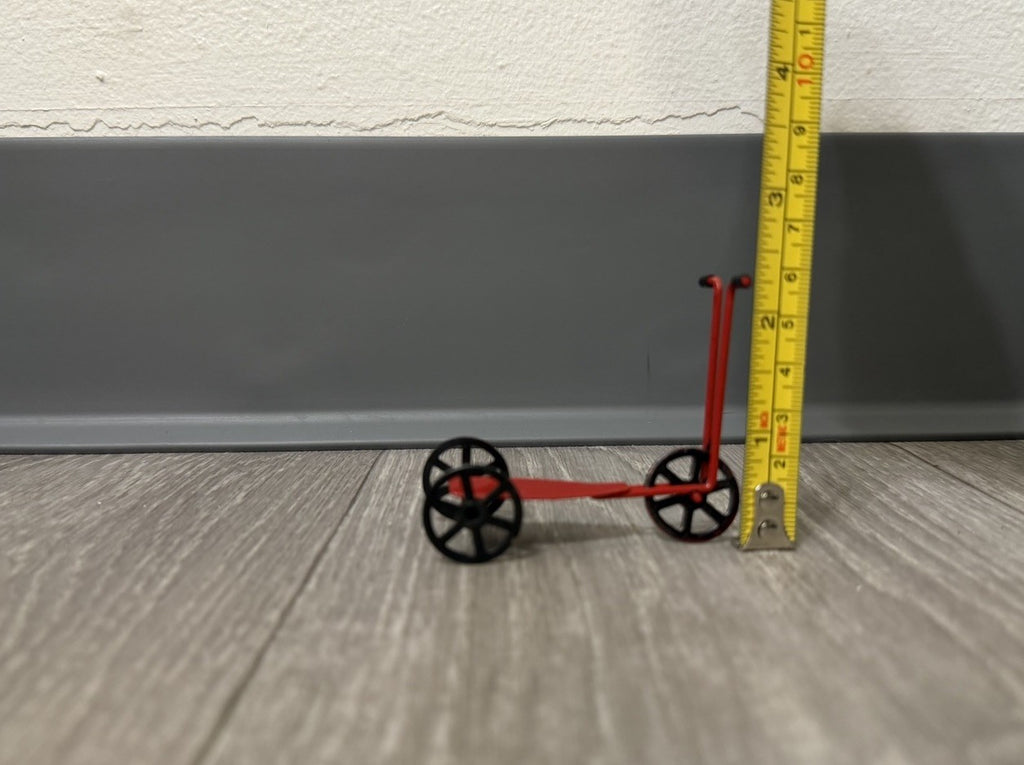 Vintage ~ Miniature Penny Farthing 3 wheel Scooter Dollhouse Christmas Ornament