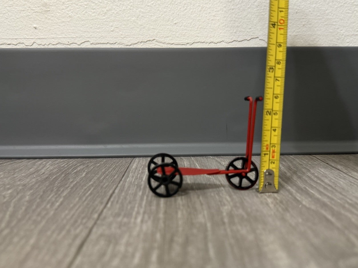 Vintage ~ Miniature Penny Farthing 3 wheel Scooter Dollhouse Christmas Ornament